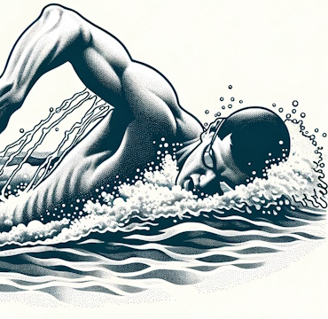 nageur piscine couloir natation