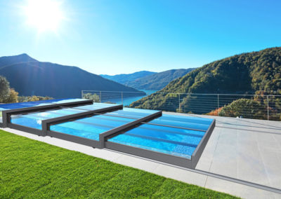 L'abri extra plat pour la couverture et la sécurité des piscines