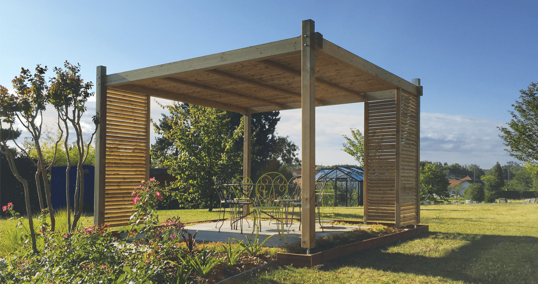 Pergola de jardin bois